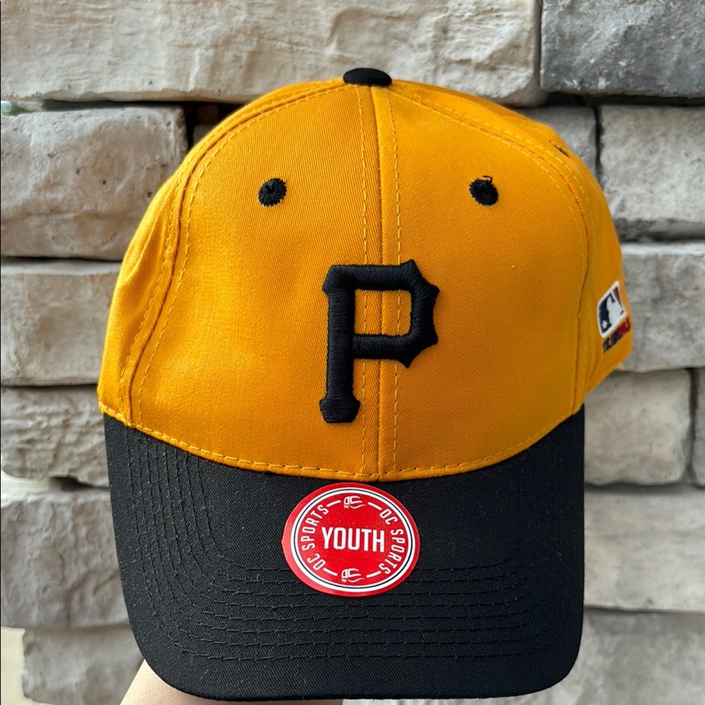 Pittsburgh Pirates Youth Cap - Yellow and Black